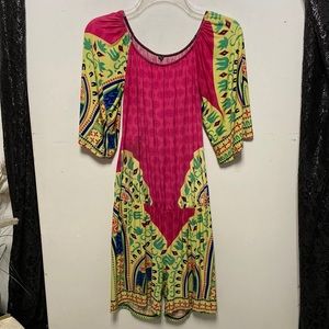 Bright & Bold Shorts Jumpsuit Sz S/M